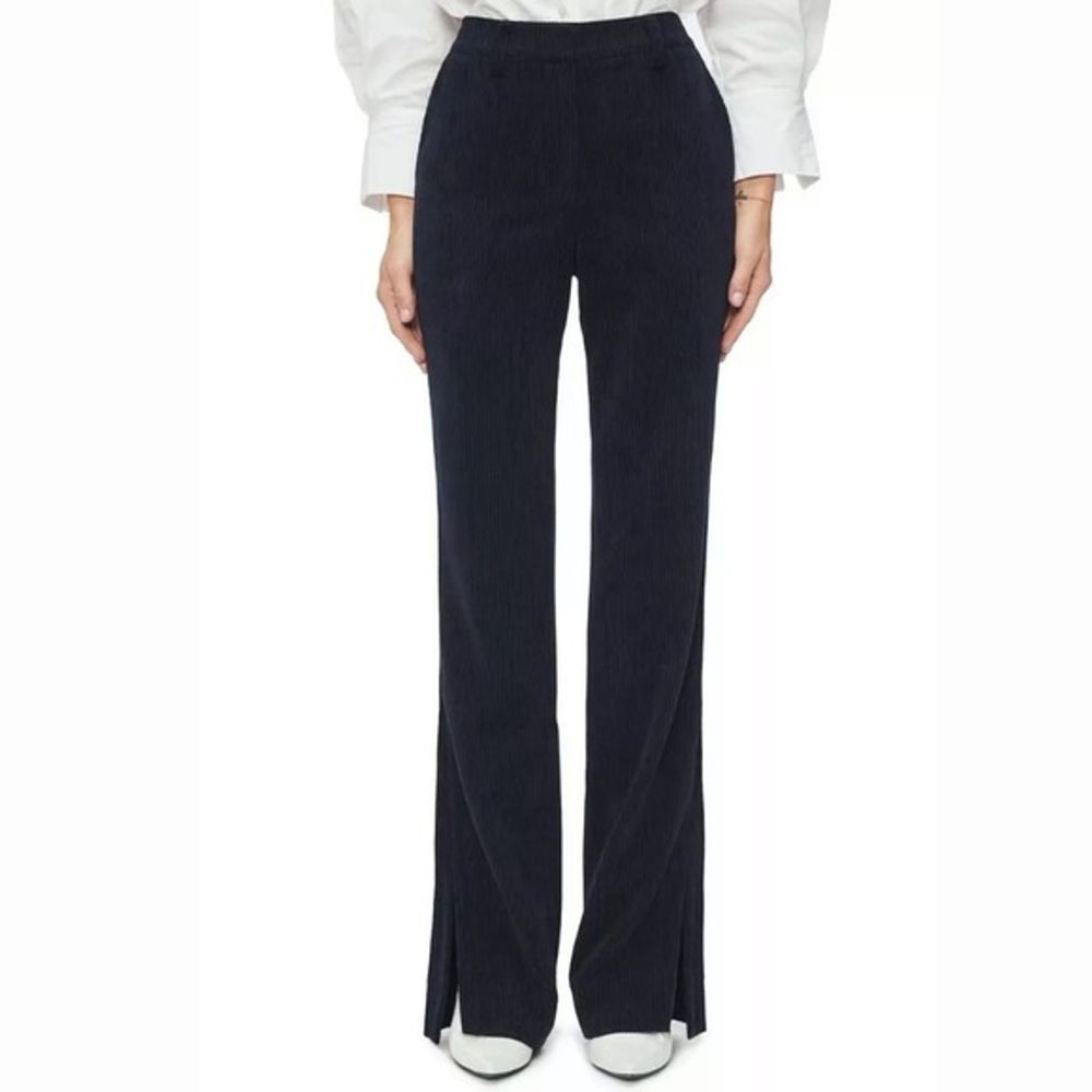 Anine Bing Jocelyn Corduroy Pants Flare Slit NEW